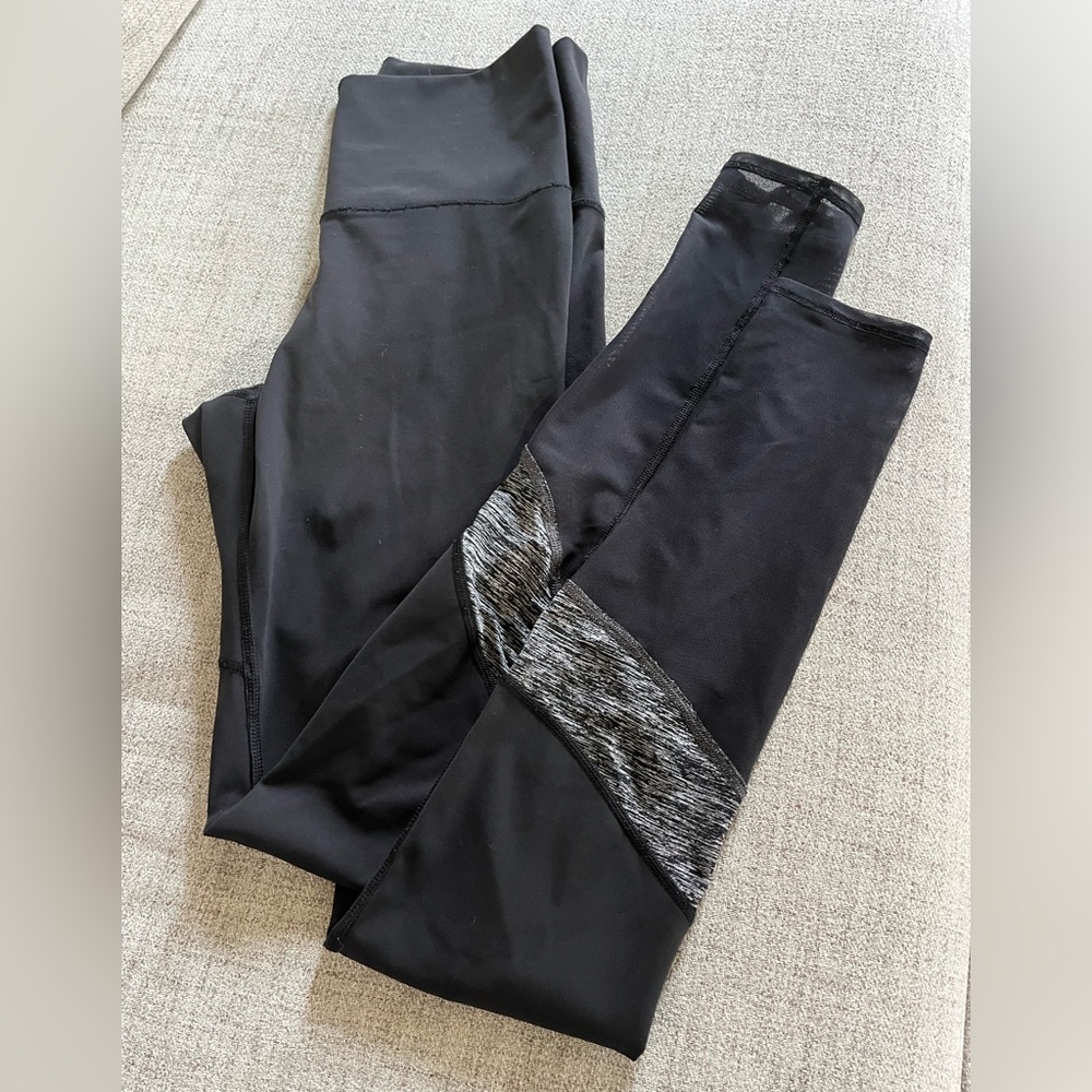 Lulu Mesh lower Running Leggings (never altered LONG length)